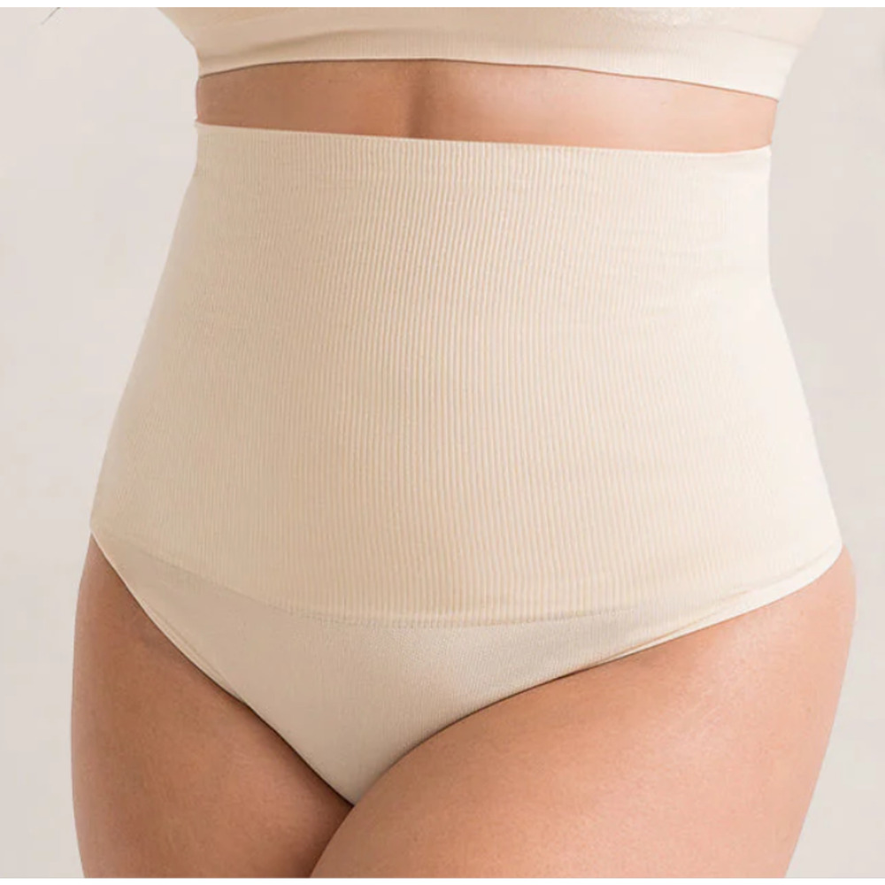 Shapermint Essentials All Day Every Day High-Waisted Shaper Thong Chai Womens XL
